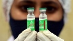 A medic shows vial containing doses of Covishield vaccine during a countrywide inoculation drive against the coronavirus, at a government health care centre, in New Delhi, Saturday April 10, 2021. (PTI) A medic shows vial containing doses of Covishield vaccine during a countrywide inoculation drive against the coronavirus, at a government health care centre, in New Delhi, Saturday April 10, 2021. (PTI)