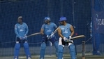 Delhi Capitals players in the nets. (Delhi Capitals/Twitter) Delhi Capitals players in the nets. (Delhi Capitals/Twitter)