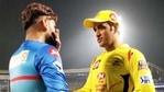 Rishabh Pant and MS Dhoni. (IPL) Rishabh Pant and MS Dhoni. (IPL)