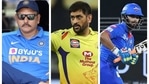 Ravi Shastri, MS Dhoni, Rishabh Pant Ravi Shastri, MS Dhoni, Rishabh Pant