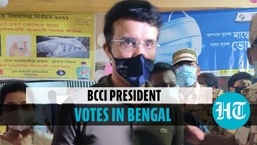 Sourav Ganguly votes in Bengal