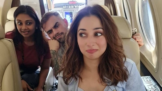 Tamannaah Bhatia Posts Photo From Private Jet Fans Ask Why Is Virat Kohli Sitting In The Back Hindustan Times