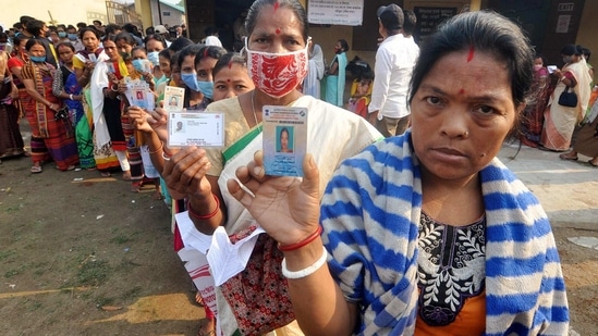 All three constituencies went to the polls in the second phase of the Assam assembly elections on April 1, which saw a turnout of 80.96 per cent. (ANI Photo)