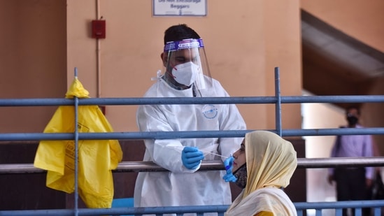 Delhi on Saturday recorded 7897 cases of the coronavirus disease. (HT Photo) Delhi on Saturday recorded 7897 cases of the coronavirus disease. (HT Photo)