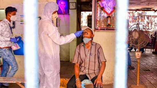 On Saturday, Delhi registered 7,897 new cases, and Mumbai, 9,327. (HT Photo) On Saturday, Delhi registered 7,897 new cases, and Mumbai, 9,327. (HT Photo)
