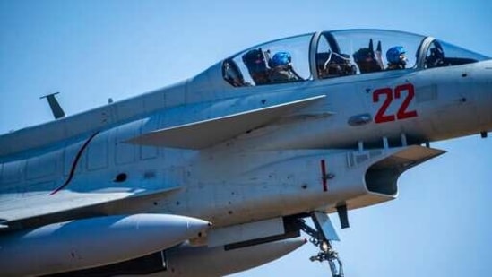 Pilots take off in a J-10 fighter jet at a training base for China's People's Liberation Army (PLA) naval aviation force in Ningbo. (AP / File) Pilots take off in a J-10 fighter jet at a training base for China's People's Liberation Army (PLA) naval aviation force in Ningbo. (AP / File)