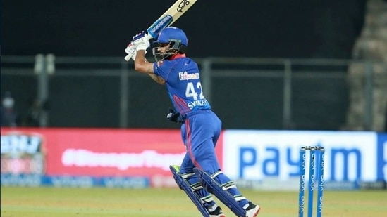 Shikhar Dhawan played a crucial knock for Delhi Capitals. (Source: :IPL)