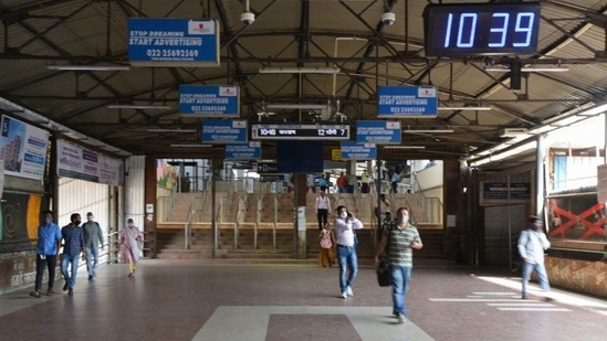 Ghatkopar Metro Station in Mumbai (Satish Bate/HT Photo)