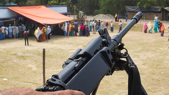 All India Trinamool Congress on Saturday said Central Forces opened fire twice at polling booths in Cooch Behar where people are casting their votes, killing at least four party workers, news agency PTI reported. (PTI) All India Trinamool Congress on Saturday said Central Forces opened fire twice at polling booths in Cooch Behar where people are casting their votes, killing at least four party workers, news agency PTI reported. (PTI)