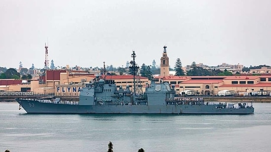 USS John Paul Jones sailed west of Lakshadweep Islands inside India’s exclusive economic zone, the US Navy said.(Shutterstock) USS John Paul Jones sailed west of Lakshadweep Islands inside India’s exclusive economic zone, the US Navy said.(Shutterstock)