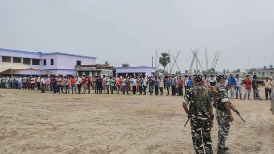 The voting is underway amid tight security arrangements. As many as 789 companies of central armed police forces (CAPF) have been deployed to guard 15,940 polling stations. (PTI)