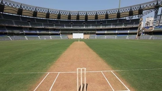 The pitch of Wankhede stadium, Mumbai Cricket Association (representational image)(Hindustan Times via Getty Images) The pitch of Wankhede stadium, Mumbai Cricket Association (representational image)(Hindustan Times via Getty Images)