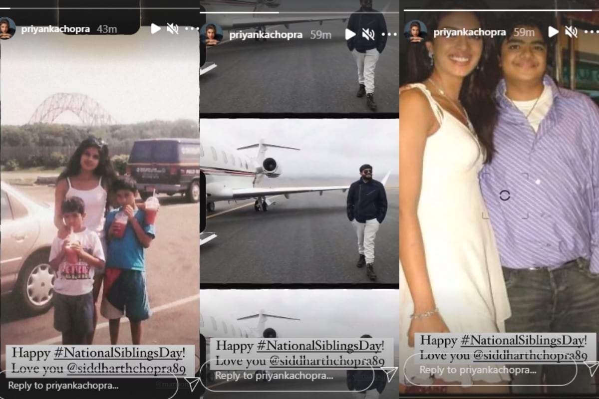Priyanka Chopra celebrates Siblings Day with old pictures of her brother. Priyanka Chopra celebrates Siblings Day with old pictures of her brother.