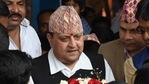 King Gyanendra Bir Bikram Shah Dev of Nepal is currently in Haridwar. (Arabinda Mahapatra / HT Photo) King Gyanendra Bir Bikram Shah Dev of Nepal is currently in Haridwar. (Arabinda Mahapatra / HT Photo)