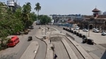 A deserted view of Bandra Station during the weekend lockdown imposed by the state government in wake of rising coronavirus cases, in Mumbai. (Bhushan Koyande/ HT Photo) A deserted view of Bandra Station during the weekend lockdown imposed by the state government in wake of rising coronavirus cases, in Mumbai. (Bhushan Koyande/ HT Photo)
