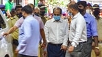 A team of NIA and forensics experts recreates the crime scene by taking Sachin Vaze to a spot at Chhatrapati Shivaji Maharaj Terminus as part of the investigation into the Mansukh Hiran death case, in Mumbai.(PTI File Photo) A team of NIA and forensics experts recreates the crime scene by taking Sachin Vaze to a spot at Chhatrapati Shivaji Maharaj Terminus as part of the investigation into the Mansukh Hiran death case, in Mumbai.(PTI File Photo)