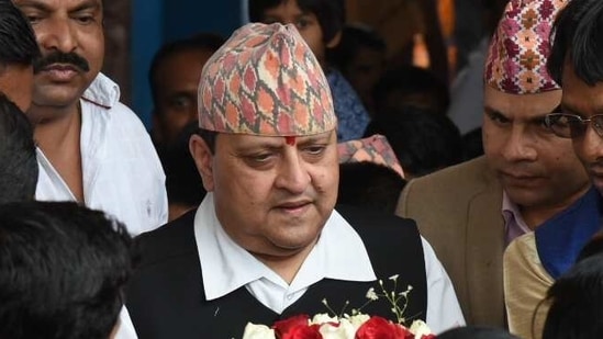 King Gyanendra Bir Bikram Shah Dev of Nepal is currently in Haridwar. (Arabinda Mahapatra / HT Photo) King Gyanendra Bir Bikram Shah Dev of Nepal is currently in Haridwar. (Arabinda Mahapatra / HT Photo)