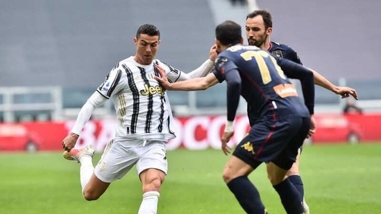 Juventus' Cristiano Ronaldo in action.(REUTERS)