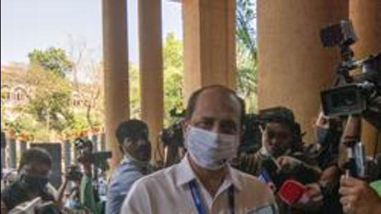 File photo: Sachin Vaze. (Pratik Chorge/Hindustan Times) File photo: Sachin Vaze. (Pratik Chorge/Hindustan Times)