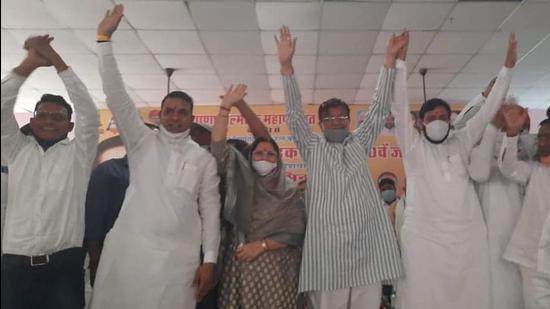 Dhankar was in Kaithal to attend a programme organised to celebrate the birth anniversary of Bhim Rao Ambedkar. (HT PHOTO) Dhankar was in Kaithal to attend a programme organised to celebrate the birth anniversary of Bhim Rao Ambedkar. (HT PHOTO)