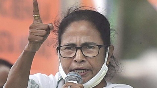 West Bengal chief minister Mamata Banerjee addressing an election rally in Kolkata on Thursday. (PTI Photo ) West Bengal chief minister Mamata Banerjee addressing an election rally in Kolkata on Thursday. (PTI Photo )