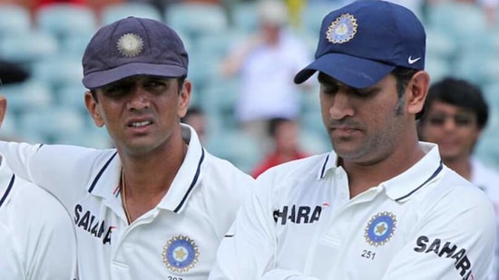 File image of Rahul Dravid and MS Dhoni.(BCCI) File image of Rahul Dravid and MS Dhoni.(BCCI)