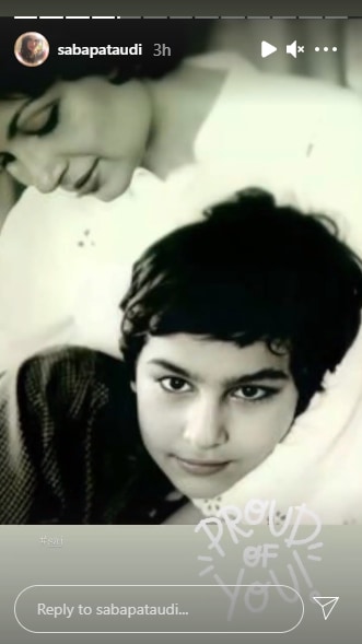 Saif Ali Khan with his mother Sharmila Tagore.
