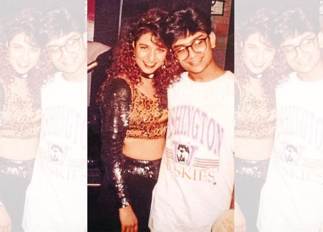 Tisca with her brother Mayur, during the shoot of a dance sequence for a film that was never released Tisca with her brother Mayur, during the shoot of a dance sequence for a film that was never released