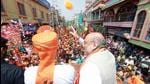Union home minister Amit Shah during a roadshow at Singur, in Hooghly district of West Bengal. (File photo) Union home minister Amit Shah during a roadshow at Singur, in Hooghly district of West Bengal. (File photo)