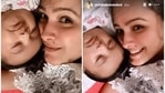 Anita Hassanandani gave birth to Aaravv Reddy in February this year. Anita Hassanandani gave birth to Aaravv Reddy in February this year.