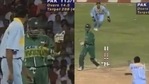Venkatesh Prasad and Aamer Sohail clash during the 1996 World Cup.(Twitter/BCCI) Venkatesh Prasad and Aamer Sohail clash during the 1996 World Cup.(Twitter/BCCI)
