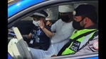 The image shows four-year-old Mohammed Al-Harmoudi riding a police vehicle.(Facebook/@Abu Dhabi Police) The image shows four-year-old Mohammed Al-Harmoudi riding a police vehicle.(Facebook/@Abu Dhabi Police)