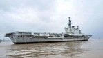 Decommissioned aircraft carrier of the Indian Navy, INS Viraat, during its last journey from the Naval Dockyard to Alang in Gujarat (PTI) Decommissioned aircraft carrier of the Indian Navy, INS Viraat, during its last journey from the Naval Dockyard to Alang in Gujarat (PTI)