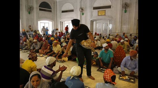 Langar at the Bangla Sahib Gurdwara in New Delhi. (AP FIle) Langar at the Bangla Sahib Gurdwara in New Delhi. (AP FIle)