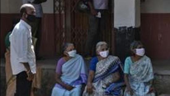 File photo: Elderly women wearing masks in Kochi, Kerala. (AP) File photo: Elderly women wearing masks in Kochi, Kerala. (AP)
