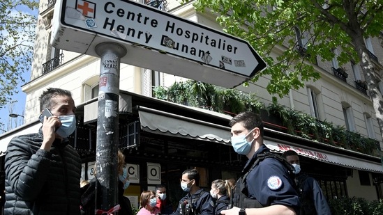 The attack was carried out at the Henry Dunant private geriatric hospital owned by the Red Cross in the upmarket 16th district, sources close to the investigation said. (Photo by Anne-Christine POUJOULAT / AFP)(AFP)