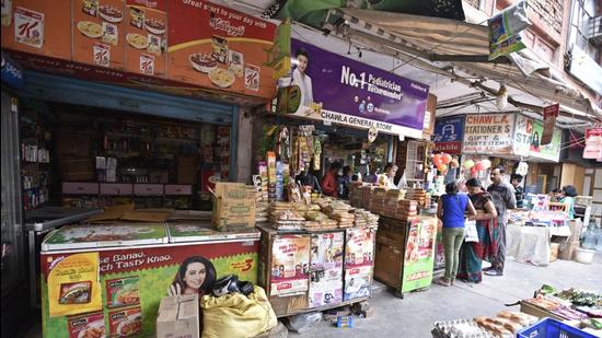DDA Market at Mayur Vihar, New Delhi. (HT arhive)