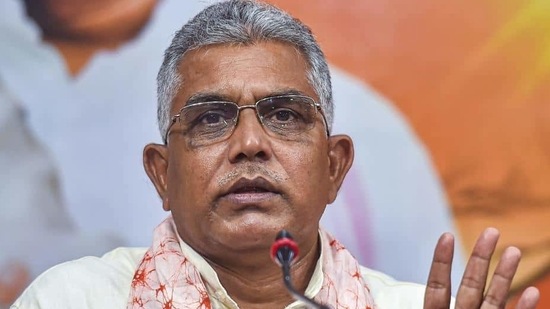 In a complaint lodged with the Election Commission, TMC said that Ghosh justified such 'murder' and threatened Bengal and its people of more such 'murders'.(PTI image) In a complaint lodged with the Election Commission, TMC said that Ghosh justified such 'murder' and threatened Bengal and its people of more such 'murders'.(PTI image)