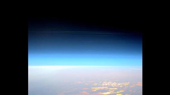The image shows Noctilucent or "night shining" clouds which is nothing short of extraordinary. (Instagram/@nasa) The image shows Noctilucent or "night shining" clouds which is nothing short of extraordinary. (Instagram/@nasa)