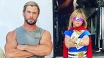 Chris Hemsworth and his son on the sets of Thor: Love and Thunder. Chris Hemsworth and his son on the sets of Thor: Love and Thunder.