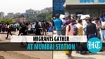 Migrants seen at Mumbai station Migrants seen at Mumbai station
