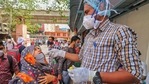 On Monday, Rajasthan recorded 5,771 fresh Covid-19 cases that took the state's total tally to 3,69,564, while 25 more fatalities. (PTI Photo)(PTI) On Monday, Rajasthan recorded 5,771 fresh Covid-19 cases that took the state's total tally to 3,69,564, while 25 more fatalities. (PTI Photo)(PTI)
