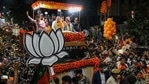 Union home minister and senior BJP leader Amit Shah during an election campaign rally in support of party candidates, in Siliguri on Monday.(PTI Photo) Union home minister and senior BJP leader Amit Shah during an election campaign rally in support of party candidates, in Siliguri on Monday.(PTI Photo)