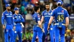 Hardik Pandya and Mumbai Indians players(Twitter) Hardik Pandya and Mumbai Indians players(Twitter)