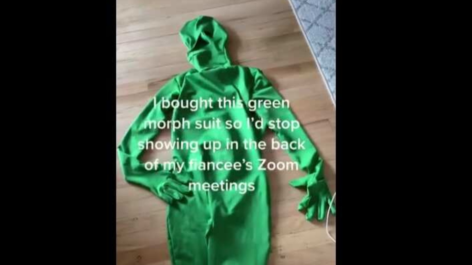 Man gets morphsuit to be invisible during video calls - but it doesn't work  as he hoped - Mirror Online