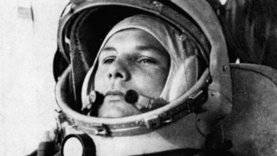 Soviet cosmonaut Major Yuri Gagarin, first man to orbit the earth, is shown in his space suit. Soviet cosmonaut Yuri Gagarin became the first human in space 60 years ago.(AP file photo)