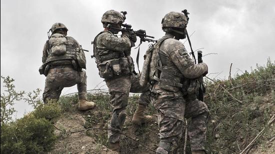 A file photo of US soldiers in Ibrahim Khel village of Khost province in Afghanistan. (AFP) A file photo of US soldiers in Ibrahim Khel village of Khost province in Afghanistan. (AFP)