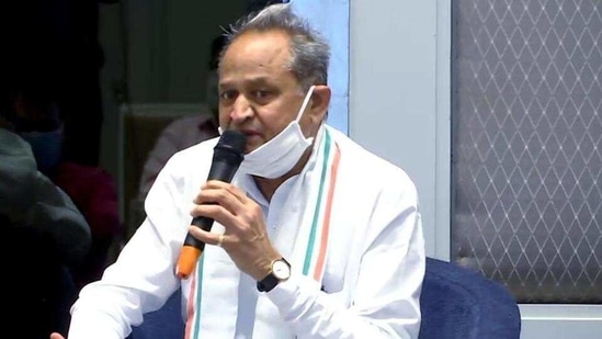 On Monday, Rajasthan reported 5771 Covid-19 cases and 25 related fatalities in the span of 24 hours. In picture - Rajasthan chief minister Ashok Gehlot. (ANI)