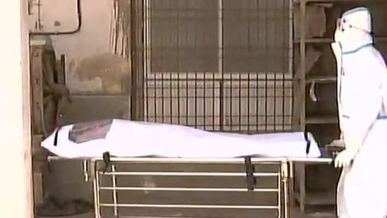On Monday, the Dr B R Ambedkar Memorial Hospital's morgue had 40 bodies, mostly of Covid-19 victims, which was more than its capacity (ANI on Twitter) (ANI on Twitter)) On Monday, the Dr B R Ambedkar Memorial Hospital's morgue had 40 bodies, mostly of Covid-19 victims, which was more than its capacity (ANI on Twitter) (ANI on Twitter))