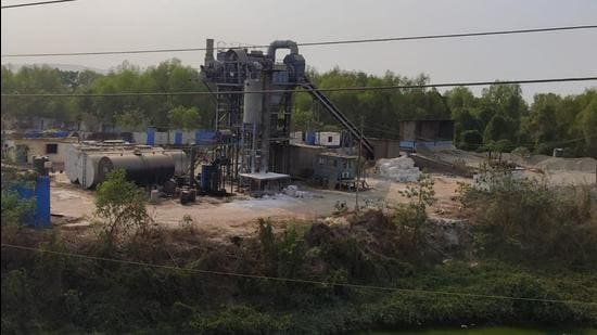 The NGO said at least half a dozen operational cement mixing plants were found in Anjur village on the opposite side of the road, also built on patches of reclaimed mangroves. (Sourced) The NGO said at least half a dozen operational cement mixing plants were found in Anjur village on the opposite side of the road, also built on patches of reclaimed mangroves. (Sourced)
